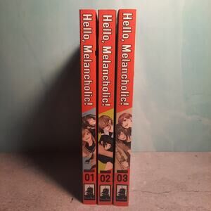 📚Hello, Melancholic! Vol. 1-3 Official English Manga Bundle Paperback Yuri